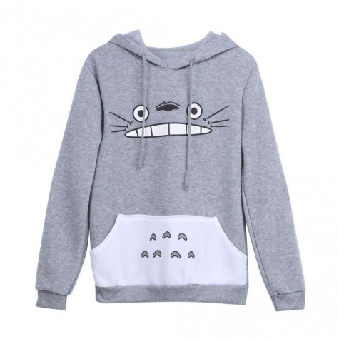 Fashion Men/Unisex Cartoon Cat Printing Pullover Hoodies