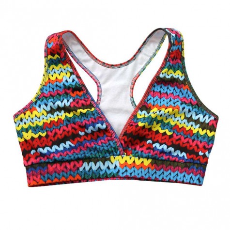 Colorful Knit Elastic Yoga Tank Tops Sportswear Bras Vest Clothes