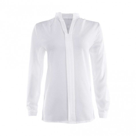 Chiffon Blouses Spring V-Neck Slim Temperament Pullovers Tops