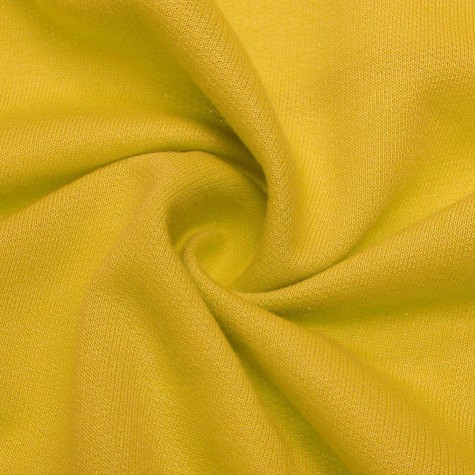 Fleece Hoodies Drawstring Irregular Loose Solid Color (Yellow)(L)