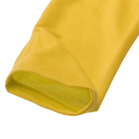 Fleece Hoodies Drawstring Irregular Loose Solid Color (Yellow)(L)