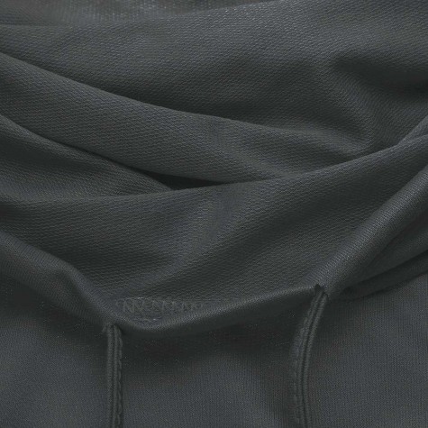 Drawstring Pocket Irregular Loose Pullover Hoodies (Dark Gray S)