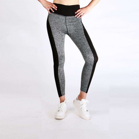 Patchwork Hip Lift Sports Pants Yoga Leggings(Gray Crotch XXXL)