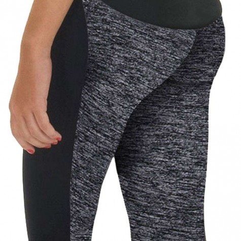 Patchwork Hip Lift Sports Pants Yoga Leggings(Gray Crotch XXXL)