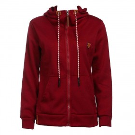 Fleece Straw Rope Long Sleeve Pocket Hoodies Coat