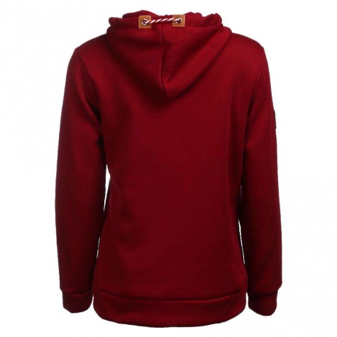 Fleece Straw Rope Long Sleeve Pocket Hoodies Coat