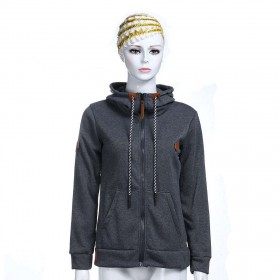 Casual Straw Rope Long Sleeve Pocket Hoodies Coat