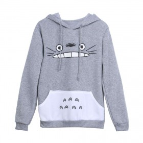 Fashion Men/Unisex Cartoon Cat Printing Pullover Hoodies