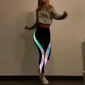 Yoga Leggings Quick Dry Pants Sports Fitness Night Glowing Tights