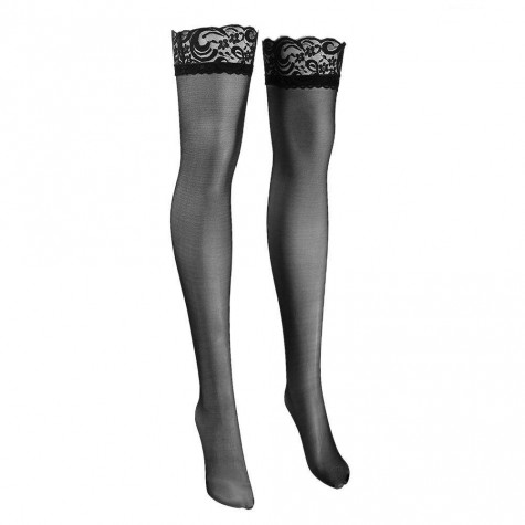 Charming Tights Lace Floral Ladies Stockings Leggings Pantyhose (Black)