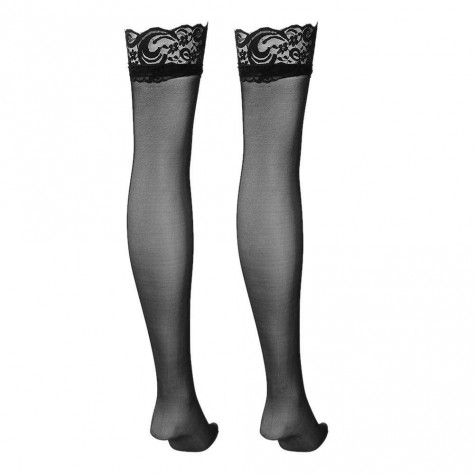 Charming Tights Lace Floral Ladies Stockings Leggings Pantyhose (Black)