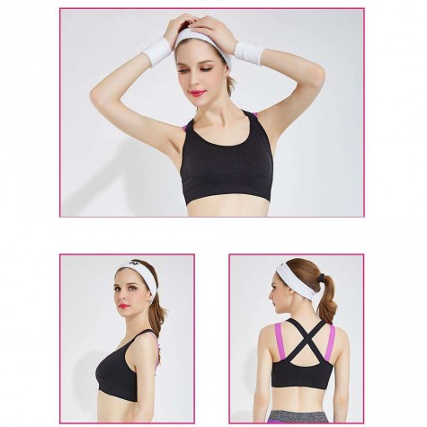 Shockproof Sports Fitness Yoga Bras Top Gym Run Padded Vest Underwear