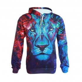 Starry Sky Print Hoodie Long Sleeve Pullovers Drawstring Tops