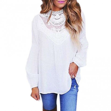 Autumn Charming Fashion Long Sleeve Blouse Loose Bottoming Tops