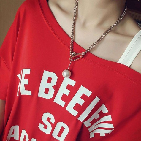 Charming Tops One Cold Shoulder Casual Letters Print Loose T-shirt Tees