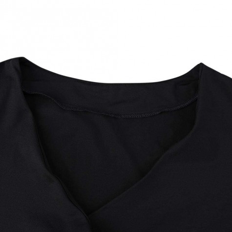 V-Neck Blouses Summer Off Shoulder Elastic Bodycon Tops