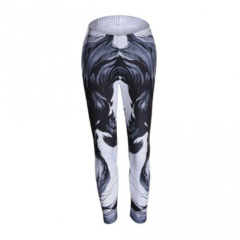 Charming Sports Yoga Pants 3D Floral Print High Waist Stretch Leggings