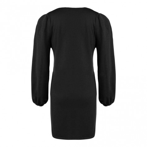 Long Sleeve Dress Casual Elegant O-Neck Daily Tunic Clothes