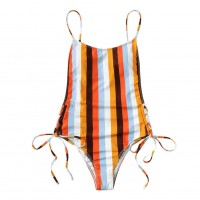 One Piece Swimsuit Stripe Monokini Bandages Charming Bathing Suits